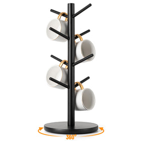 MyLifeUNIT Mug Holder Tree with 360° base displays mugs and saves counter space