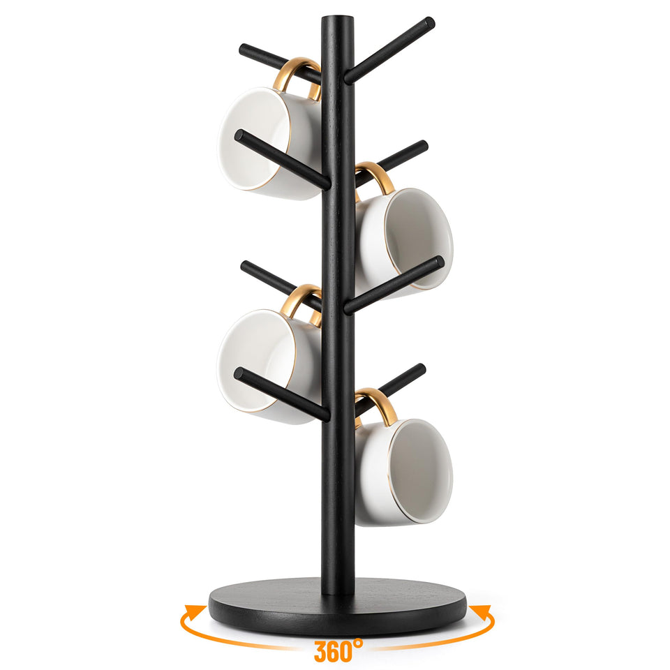 MyLifeUNIT Mug Holder Tree with 360° base displays mugs and saves counter space