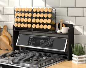 MyLifeUNIT stove top shelf extended length 31.5 inches fits standard stoves.