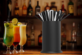 MyLifeUNIT straw holder dispenser features smooth edges to protect hands during daily use