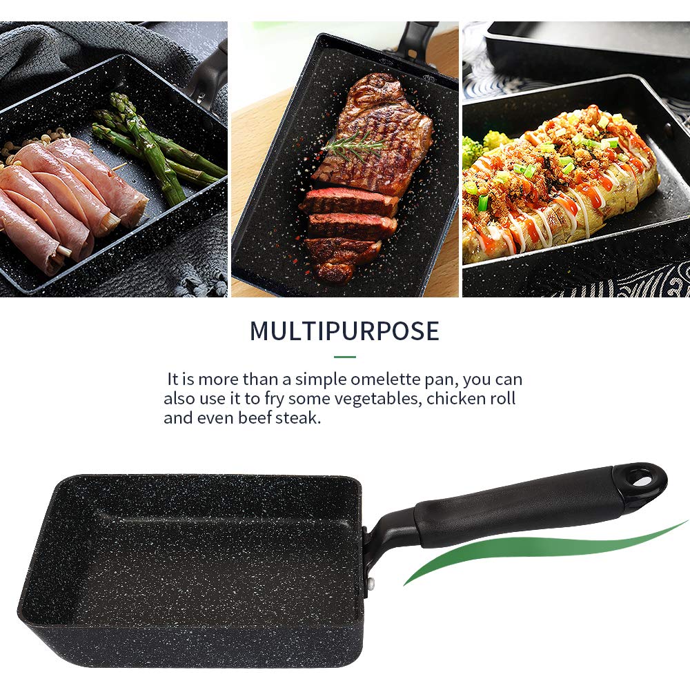 MyLifeUNIT Tamagoyaki Pan with induction-ready base for versatile cooking.