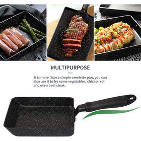 MyLifeUNIT Tamagoyaki Pan with induction-ready base for versatile cooking.