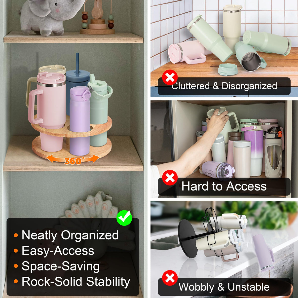 MyLifeUNIT yellow finish adds cheerful style to your kitchen or pantry.
