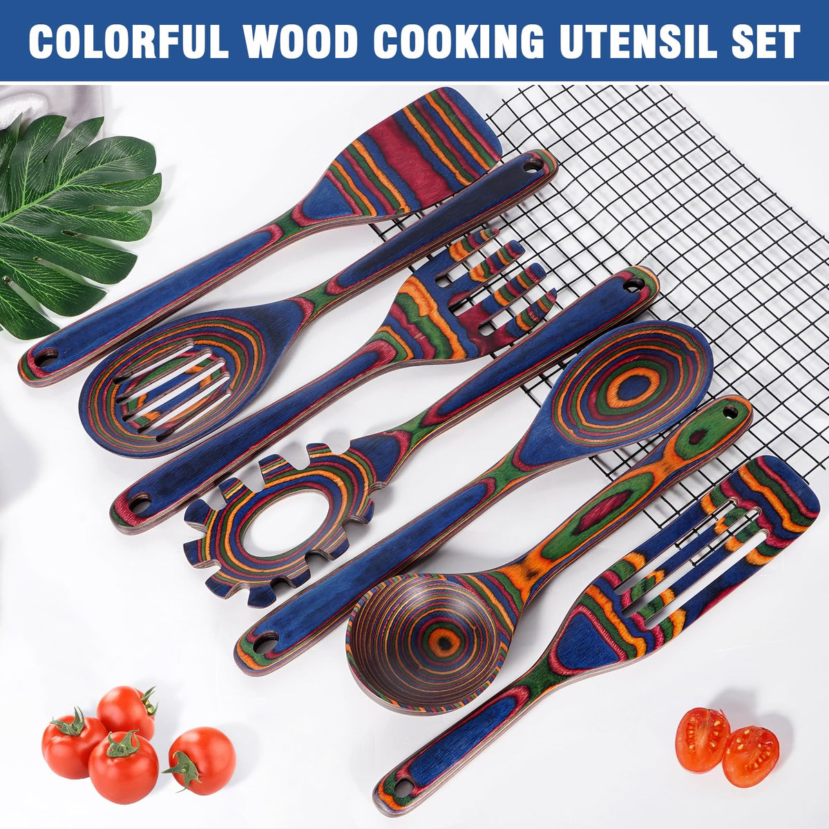 MYRAINBOW pakkawood ladle ideal for soups and sauces with durable construction.