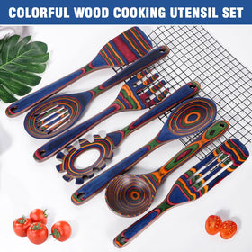 MYRAINBOW pakkawood ladle ideal for soups and sauces with durable construction.