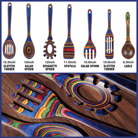 MYRAINBOW wooden spoon with smooth grain for precise stirring and elegant serving.