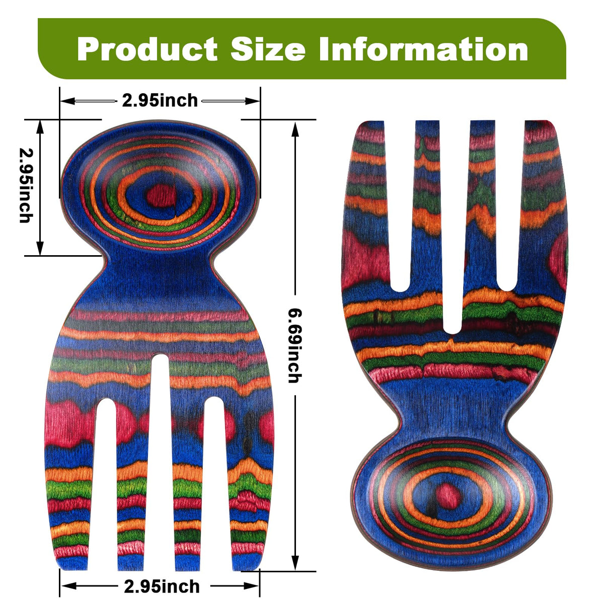 MYRAINBOW Wide-fingers scoop helps lift every ingredient.