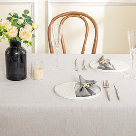 MYSKY HOME beige tassels edge image emphasizes elegant decor.