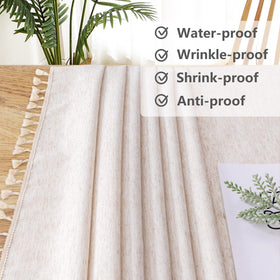 MYSKY HOME close-up texture shows premium fabric and tassel details