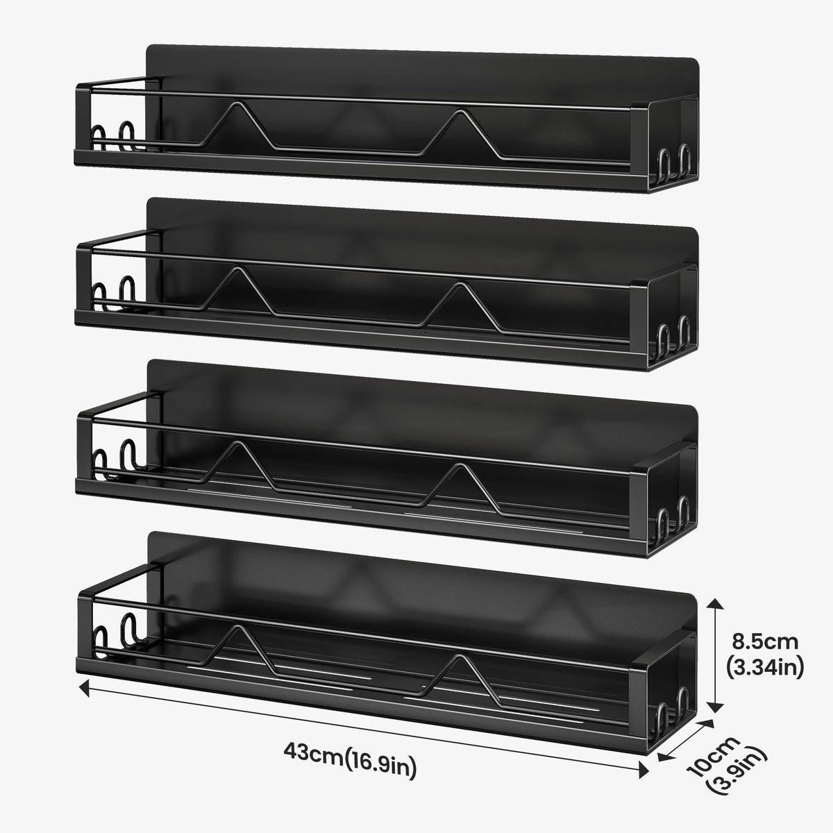 Mystozer black fridge organizer reduces clutter and speeds meal prep