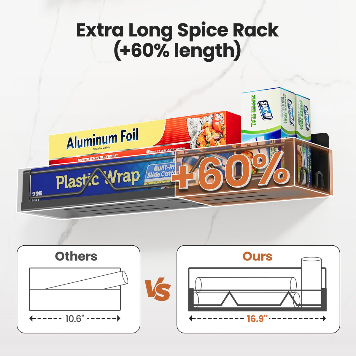 Mystozer four-pack fridge shelf keeps spices organized and accessible
