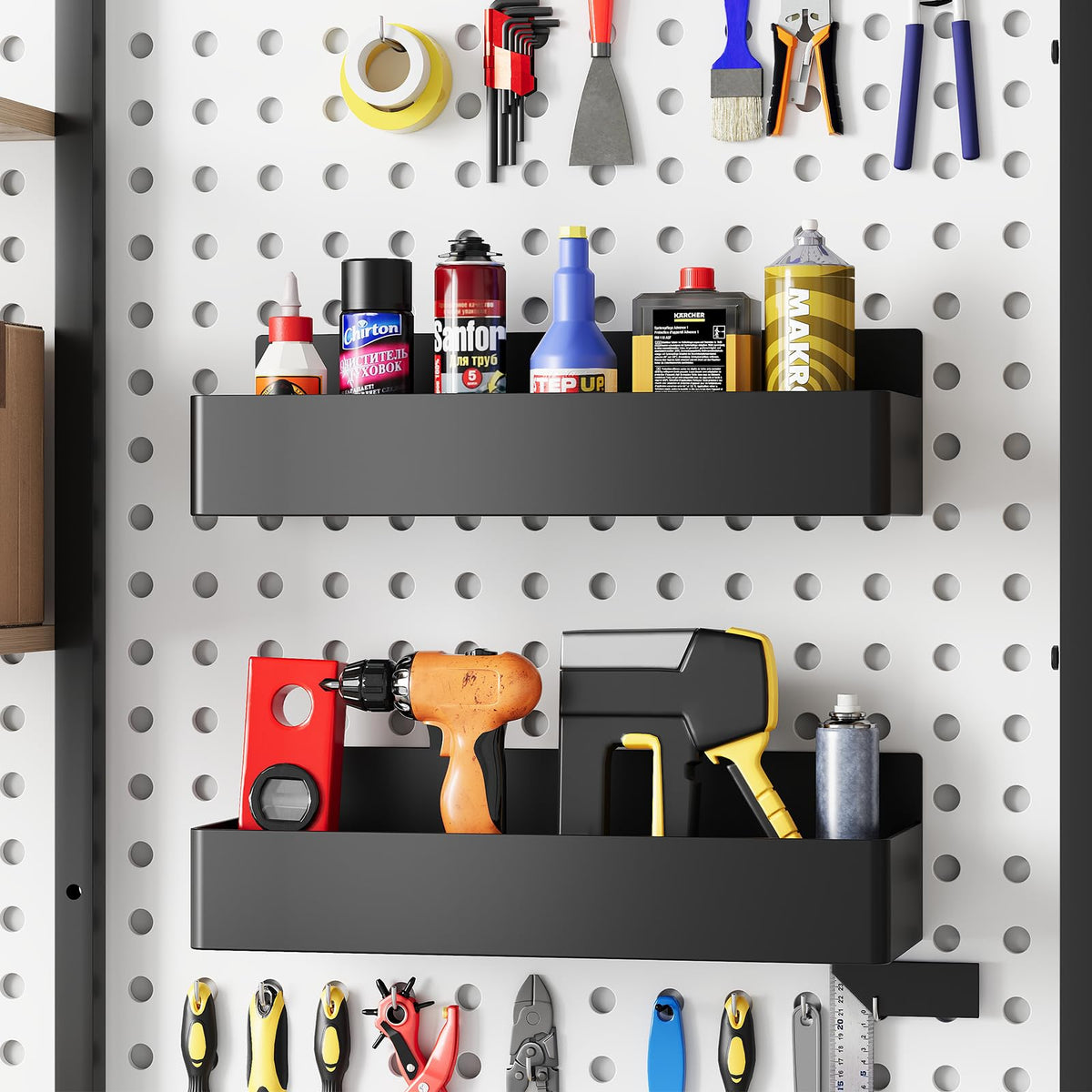 Mystozer four-pack kitchen organizer maximizes fridge storage.
