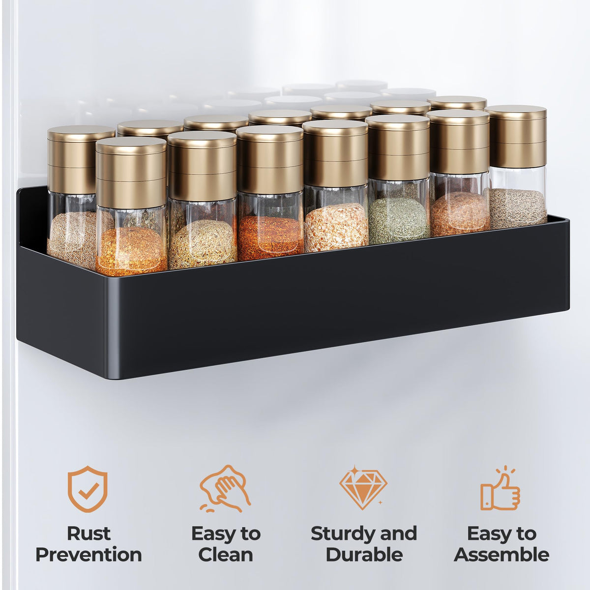 Mystozer fridge door magnets enable tool-free installation.