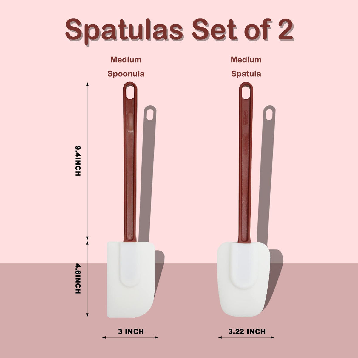 MYTASUY 14-inch silicone spatula with spoon head ideal for mixing and scraping bowls.