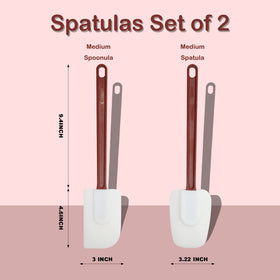 MYTASUY 14-inch silicone spatula with spoon head ideal for mixing and scraping bowls.