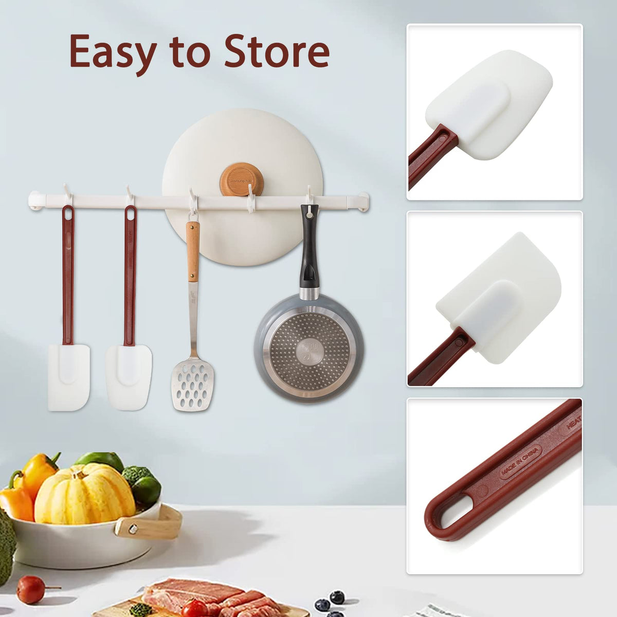 MYTASUY kitchen-ready spatula set for everyday cooking.