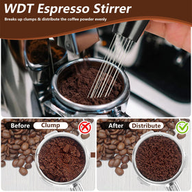 Mytdkxin double-headed brush makes cleaning quick and mess-free after brewing.