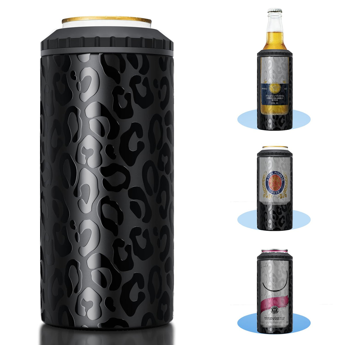 MYTHQUATE 3 in 1 slim can cooler with 12oz cans, keeps drinks cold