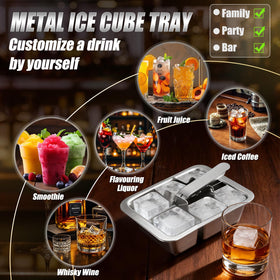 Myyaowl customizable tray makes mint, coffee, or fruit ice at home.