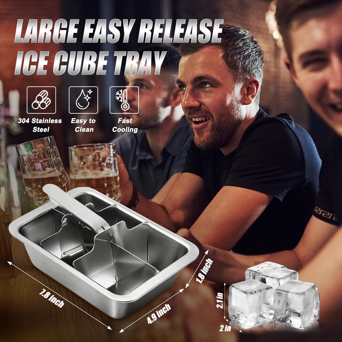 Myyaowl ice cube trays with easy-release levers simplify retrieving complete cubes.