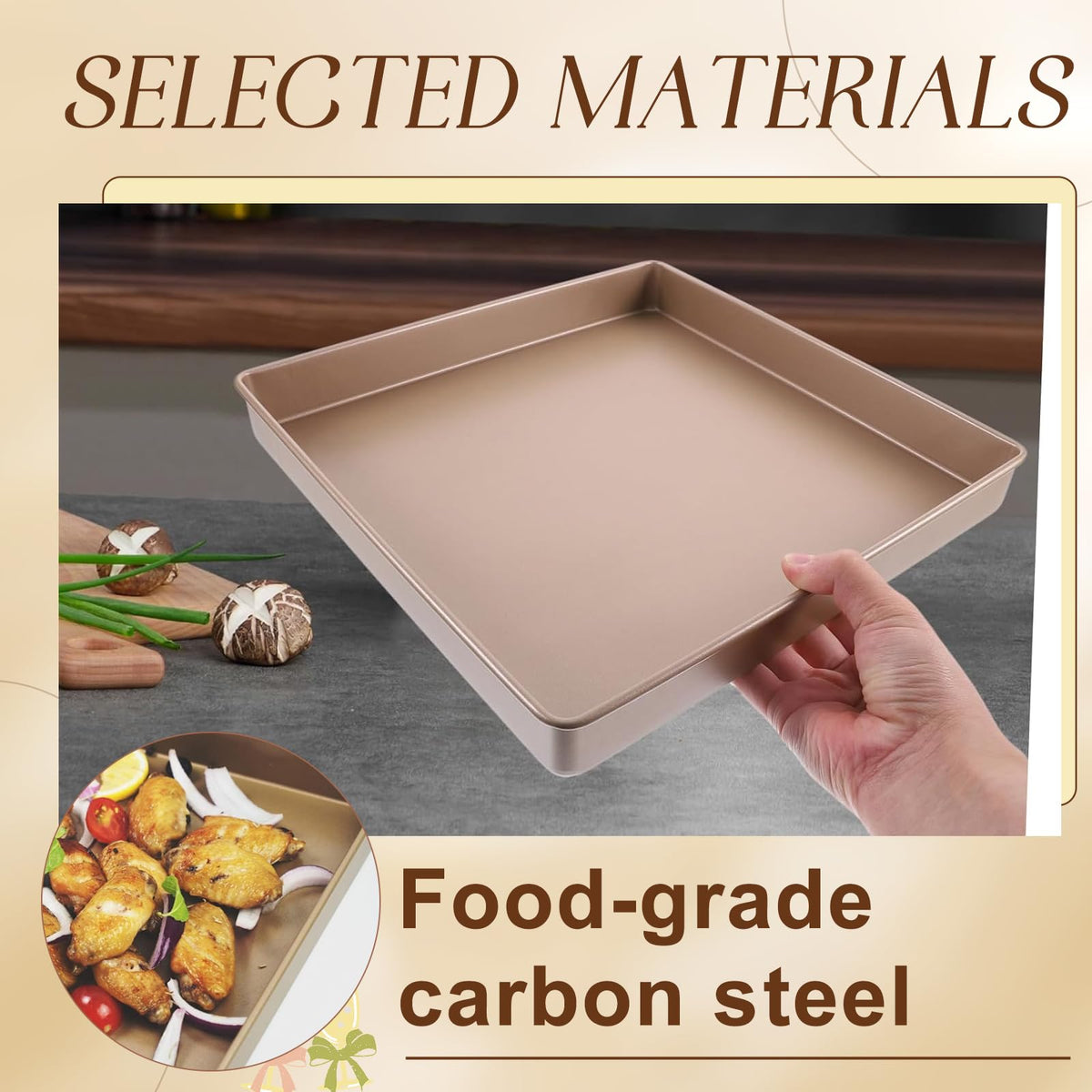 Myyaowl nonstick coating provides easy release and quick cleanup after baking.