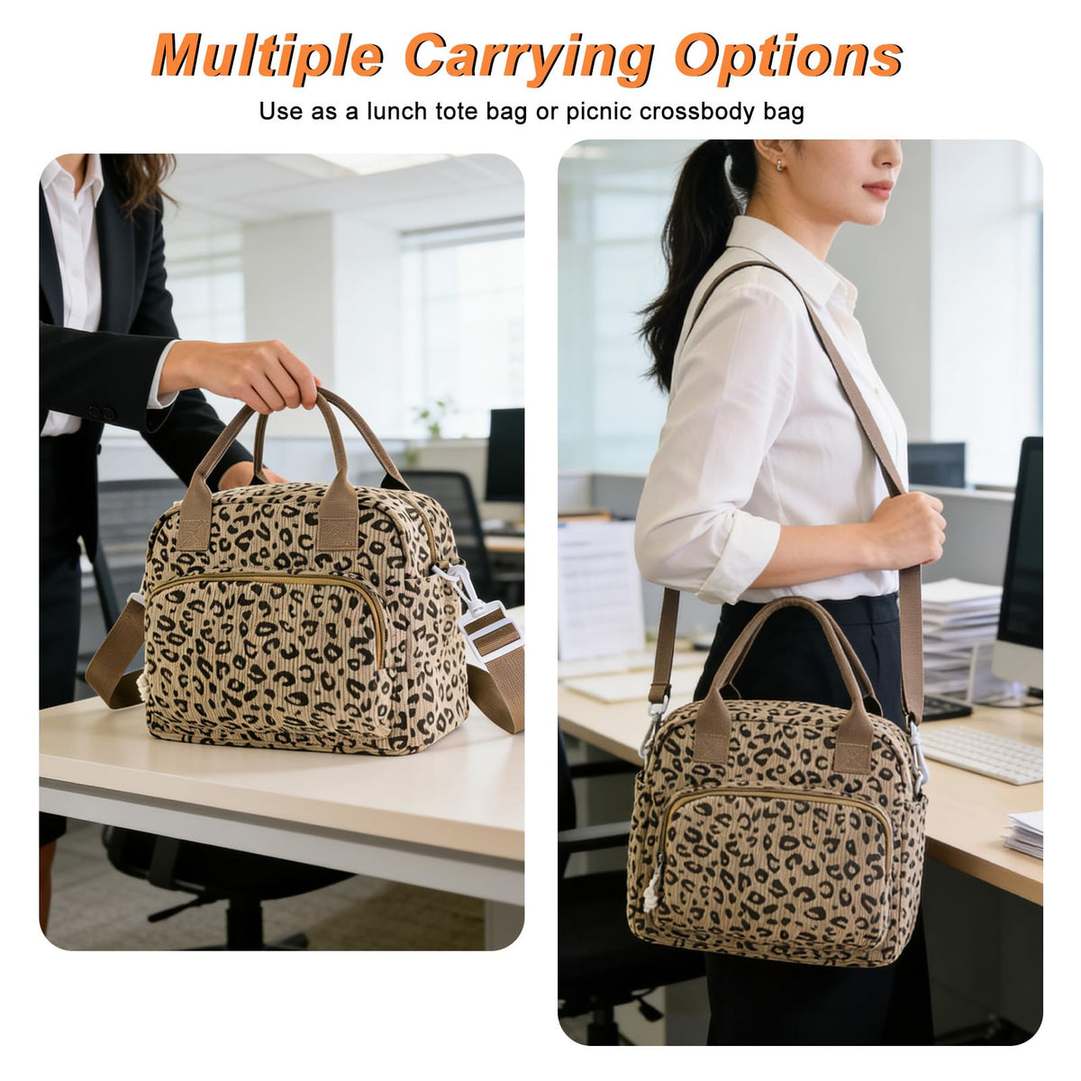 Mziart leopard print lunch box gift-ready design for thoughtful occasions.