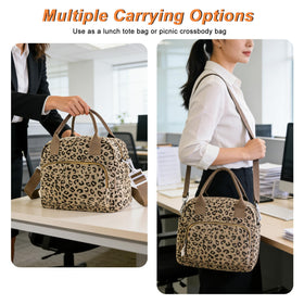Mziart leopard print lunch box gift-ready design for thoughtful occasions.