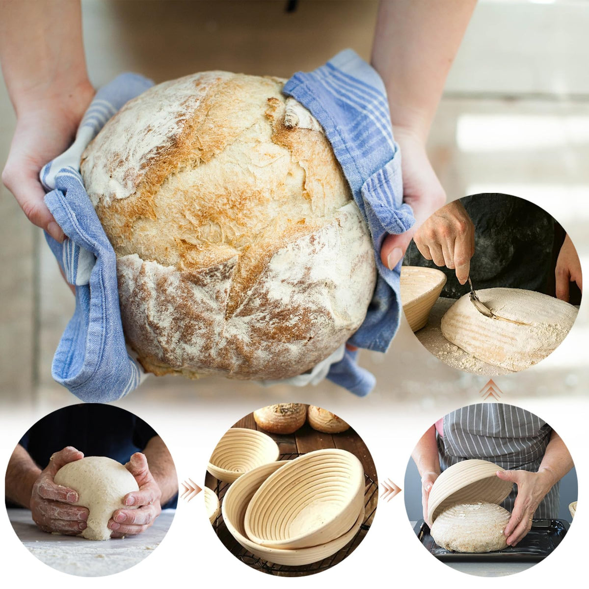 MZUOTU baking essentials set enhances dough fermentation and shaping for consistent results.