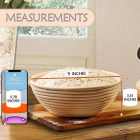 MZUOTU natural rattan banneton basket emphasizes food-safe material for healthy baking.