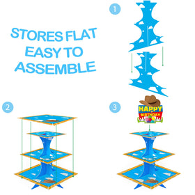 Nabenkalu 3-tier stand brings kid-friendly color to party tables.