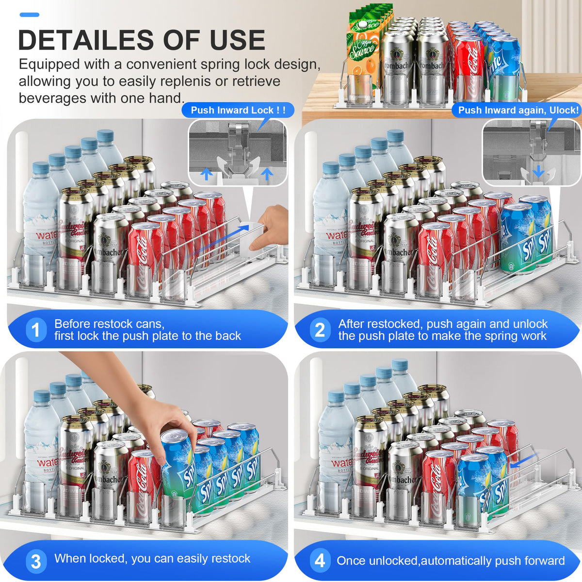 Nabobt organizer fully stocked to maximize fridge space