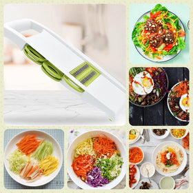 NACOLUS included peeler and slicer accessory shown for versatile prep.