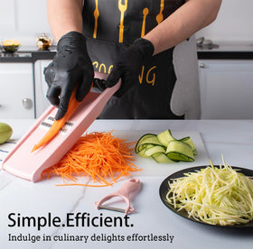 NACOLUS mandoline slicer blades collection enables versatile cuts for recipes.