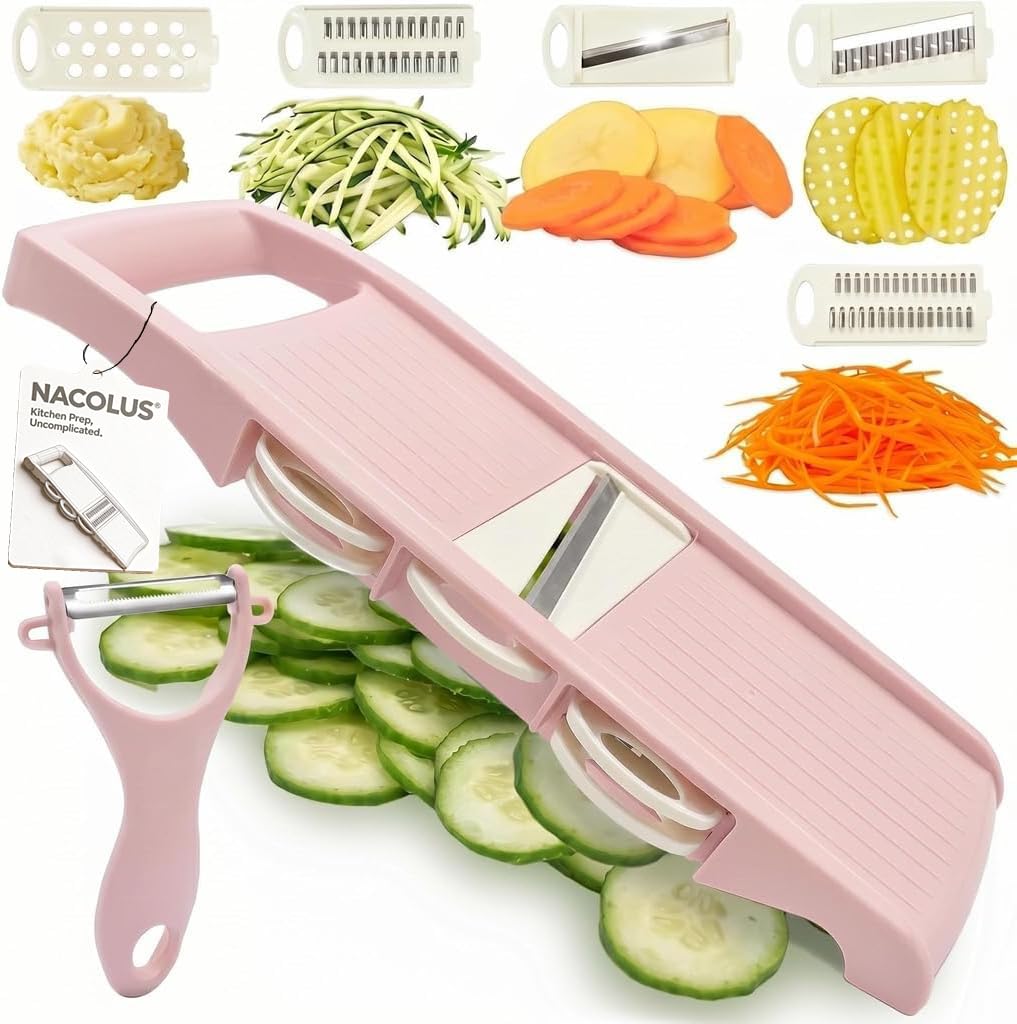 NACOLUS mandoline slicer main body for compact, quick meal prep.