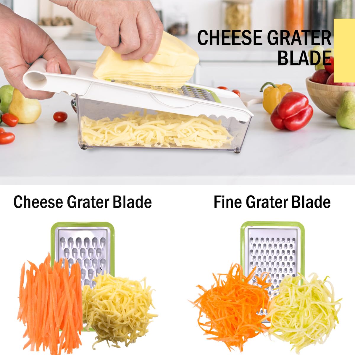 NACOLUS multi-purpose vegetable slicer in action for efficient meal prep.