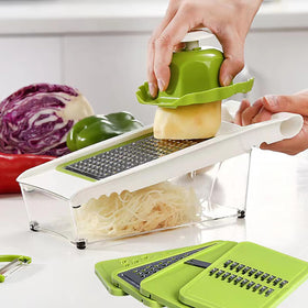 NACOLUS protective handguard keeps hands safe during slicing.