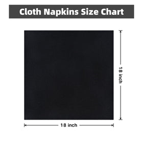 Nacuci 18x18 inch napkins sized for versatile settings.