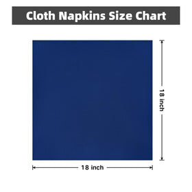 Nacuci navy napkins care: machine-wash friendly for easy maintenance.