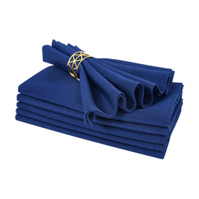 Nacuci navy blue napkins folded neatly for elegant table settings.