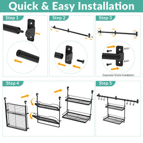 NADAMOO compact wall rack for organized spaces in any room.