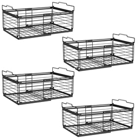 NADAMOO freezer bin 4-pack organizes vertical storage in chest freezer.