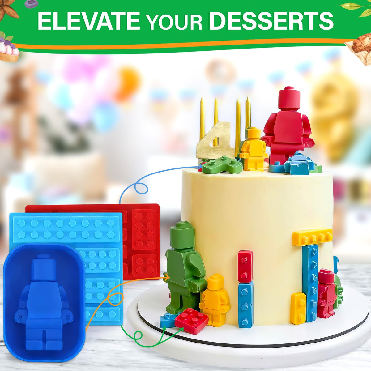 NADOBA easy-clean silicone molds—dishwasher safe for quick cleanup.