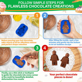 NADOBA heat-resistant silicone molds up to 300°C—reusable for many batches.