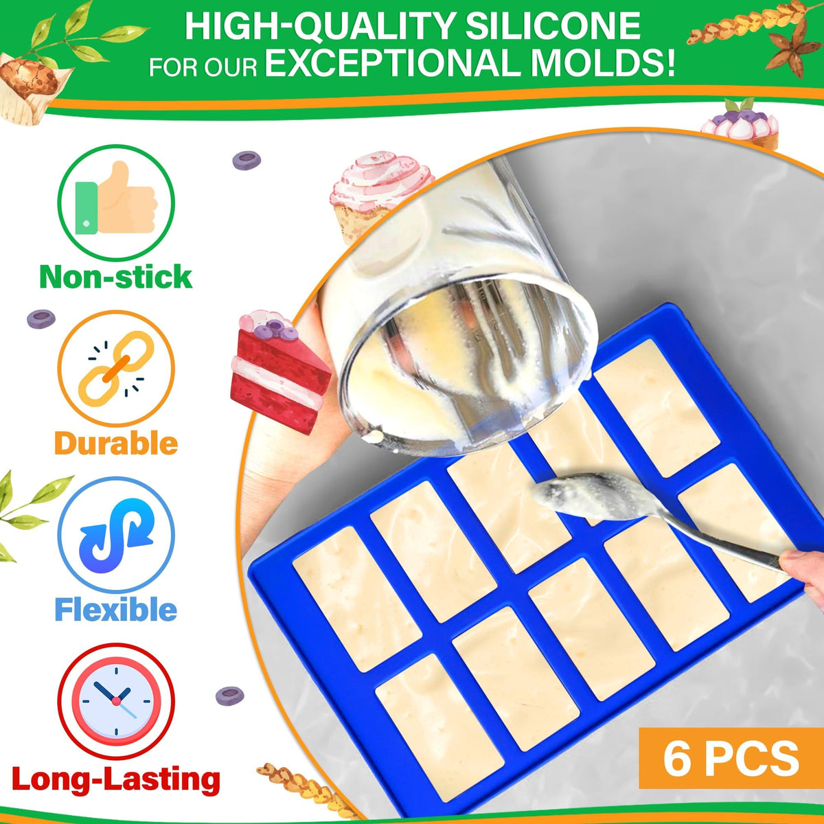 NADOBA silicone molds multiuse—great for candy, ice, or fondant.