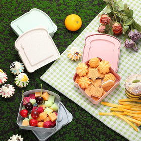 NADUSEP microwave safe sandwich container heats meals safely at work or school
