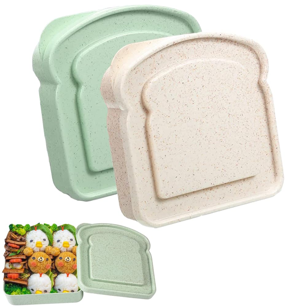 NADUSEP rectangular 14oz sandwich container with lid, ideal for on the go lunches