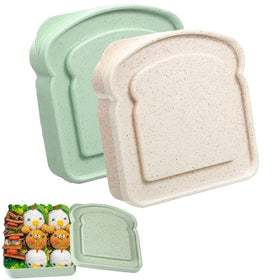 NADUSEP rectangular 14oz sandwich container with lid, ideal for on the go lunches