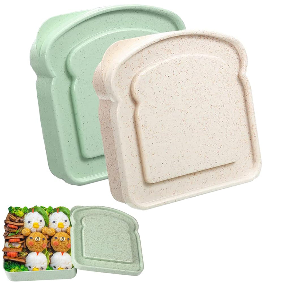 NADUSEP rectangular 14oz sandwich container with lid, ideal for on the go lunches