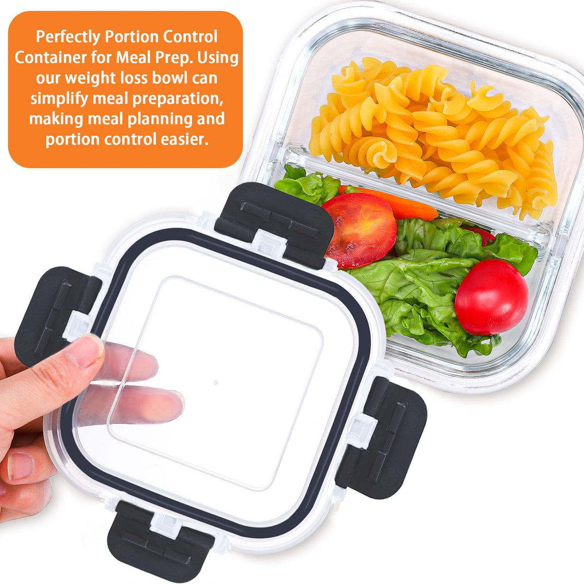 Nafhone bariatric gift set with three containers for portion control.