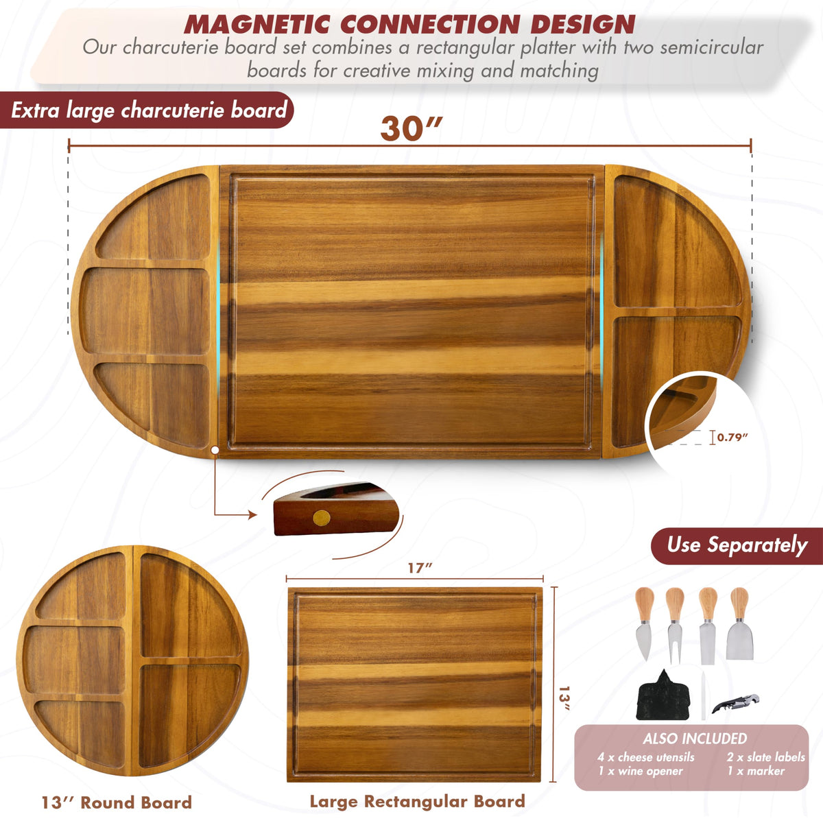 NAGAWOOD acacia wood texture showing durability and rustic appeal.